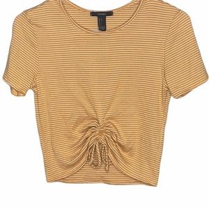 BNWOT forever 21 tie striped t shirt